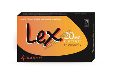 LEX 20 MG 4 FILM TABLET görseli
