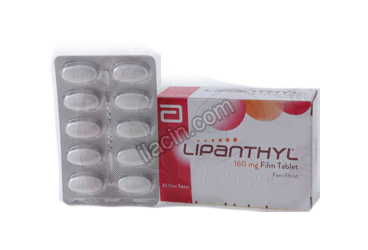 LIPANTHYL 160 MG 30 FILM TABLET görseli