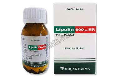 LIPOLIN 600 MG HR 30 FILM TABLET görseli