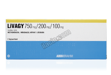 LIVAGY 750 MG/200 MG/100 MG VAJINAL OVUL (7 ADET) görseli