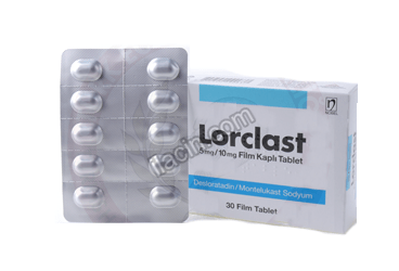 LORCLAST 5/10 MG 30 FILM KAPLI TABLET görseli