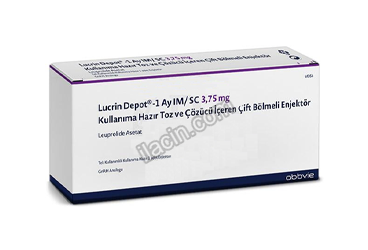 LUCRIN DEPOT 1 AY IM/SC 3,75 MG KULLANIMA HAZIR TOZ VE COZUCU ICEREN CIFT BOLMELI ENJEKTOR görseli