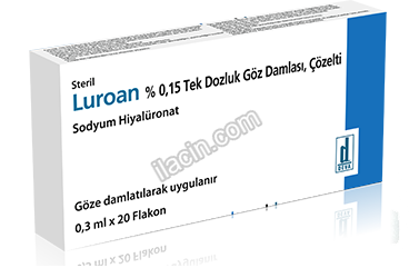 LUROAN % 0.15 TEK DOZLUK GOZ DAMLASI (20 FLAKON) görseli
