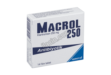 MACROL 250 MG 14 FILM TABLET görseli