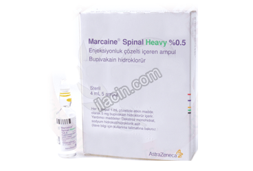 MARCAINE SPINAL HEAVY %0,5 ENJEKSIYONLUK COZELTI ICEREN 5 AMPUL görseli