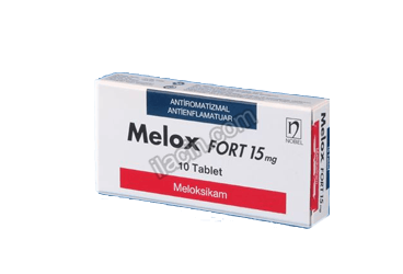 MELOX FORT 15 MG 10 TABLET görseli