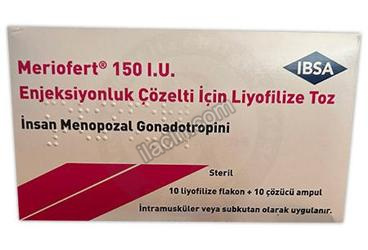 MERIOFERT 150 IU ENJEKSIYONLUK COZELTI ICIN LIYOFILIZE TOZ (10 ADET) görseli