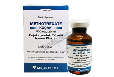 METHOTREXATE KOCAK 500 MG/20ML ENJEKSIYONLUK COZELTI (1 FLAKON) görseli