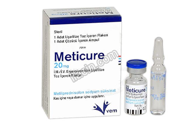 METICURE 20 MG IM/IV ENJ. ICIN LIYOFILIZE TOZ ICEREN 1 FLAKON görseli