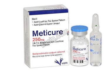 METICURE 250 MG IM/IV ENJ. ICIN LIYOFILIZE TOZ ICEREN 1 FLAKON görseli