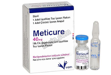 METICURE 40 MG IM/IV ENJ. ICIN LIYOFILIZE TOZ ICEREN 1 FLAKON görseli