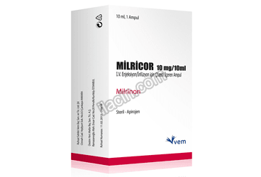 MILRICOR 10 MG/ 10 ML IV ENJEKSIYON İNFÜZYON İCIN COZELTI ICEREN 1 AMPUL görseli