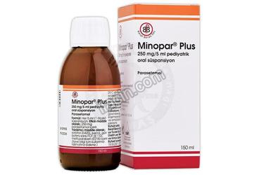 MINOPAR PLUS 250 MG/5 ML PEDIYATRIK ORAL SUSPANSIYON (150 ML) görseli