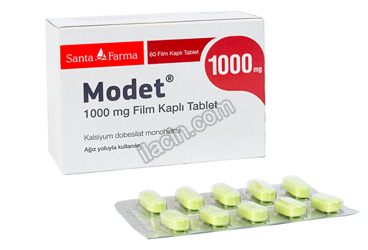 MODET 1000 MG  FILM KAPLI TABLET (60 FILM KAPLI TABLET) görseli