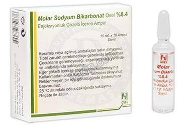 MOLAR SODYUM BIKAR. 10 ML 10 AMPUL görseli
