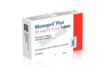 MONOPRIL PLUS 20 MG/12,5 MG 28 TABLET görseli