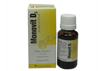 MONOVIT D3 50.000 IU/15 ML ORAL DAMLA, COZELTI (15 ML) görseli