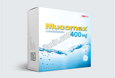 MUCOMAX 400 MG 30 EFERVESAN TABLET görseli