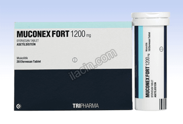 MUCONEX FORT 1200 MG 20 EFERVESAN TABLET görseli
