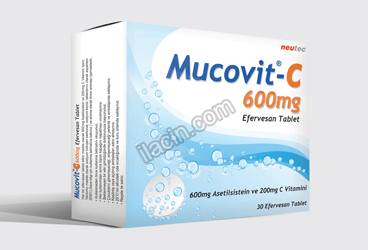 MUCOVIT-C 600/200 MG EFERVESAN TABLET (30 TABLET) görseli