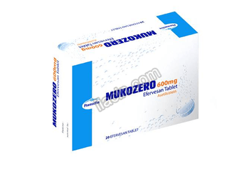 MUKOZERO 600 MG 20 EFERVESAN TABLET görseli