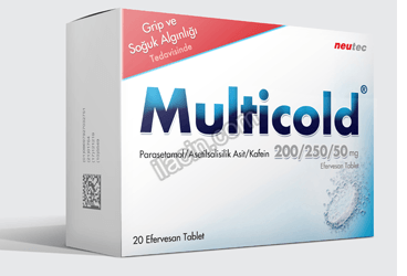 MULTICOLD 200/250/50 MG 20 EFERVESAN TABLET görseli