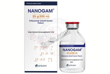 NANOGAM 20G/200 ML INFUZYONLUK COZELTI ICEREN FLAKON (1 FLAKON) görseli