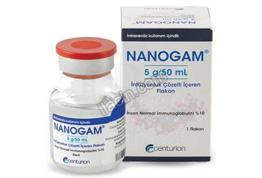NANOGAM 5G/50 ML INFUZYONLUK COZELTI ICEREN FLAKON (1 FLAKON) görseli