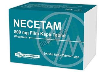 NECETAM 800 MG FILM KAPLI TABLET (30 TABLET) görseli