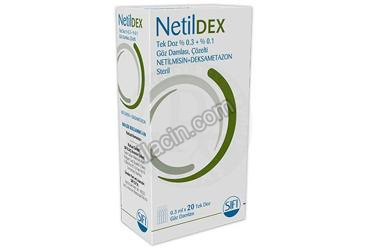 NETILDEX TEK DOZ %0,3+%0,1 GOZ DAMLASI, COZELTI (0,3 ML x 20 ADET) görseli