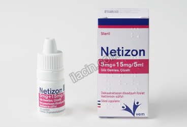 NETIZON 5 MG + 15 MG/5 ML GOZ DAMLASI, COZELTI görseli