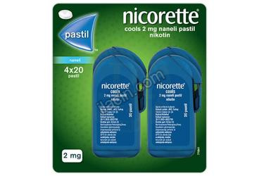 NICORETTE COOLS 2 MG NANELI PASTIL (80 ADET) görseli