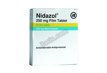 NIDAZOL 250 MG 20 TABLET görseli