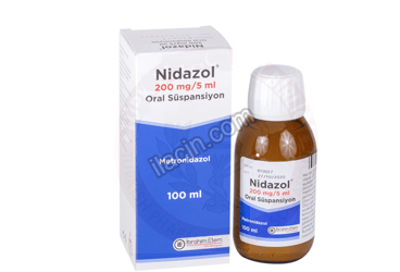 NIDAZOL 5 ML 200 MG 100 ML SOLUSYON görseli