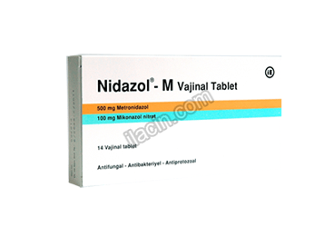 NIDAZOL-M 500/ 100 MG VAJINAL TABLET görseli