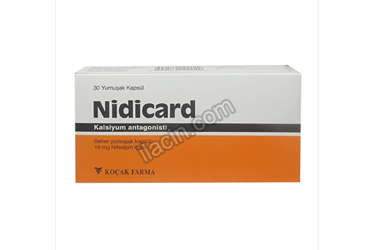 NIDICARD 10 MG 30 KAPSUL görseli