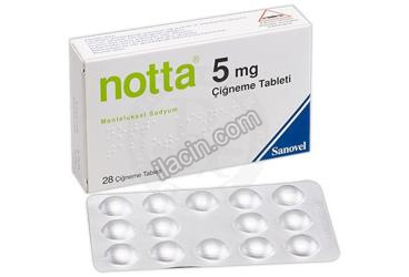 NOTTA 5 MG 28 CIGNEME TABLETI görseli