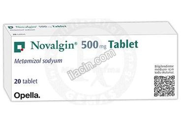 NOVALGIN 500 MG TABLET (20 TABLET) görseli