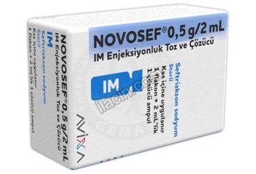 NOVOSEF 0,5 G /2 ML IM ENJEKSIYONLUK TOZ VE COZUCU görseli