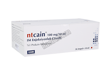 NTCAIN 100 MG/10ML IM AMPUL(50 AMPUL) görseli