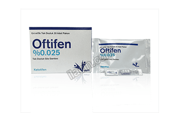OFTIFEN % 0,025 TEK DOZLUK GOZ DAMLASI 20 ADET görseli