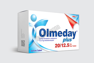 OLMEDAY PLUS 20/12,5 MG 28 FILM TABLET görseli