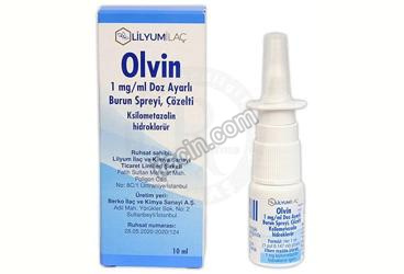 OLVIN 1 MG/ML DOZ AYARLI BURUN SPREYI, COZELTI (10 ML) görseli