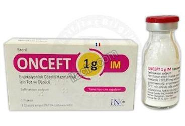 ONCEFT 1 G IM ENJKESIYONLUK COZELTI HAZIRLAMAK ICIN TOZ VE COZUCU (1 FLAKON) görseli