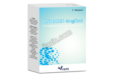 ONDAREN 4 MG/2ML IV ENJEKSIYONLUK COZELTI ICEREN AMPUL görseli