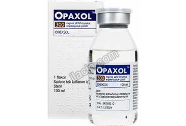 OPAXOL 300 MG I/ML IA/IV/INTRATEKAL ENJEKSIYONLUK COZELTI (1x100ML) görseli