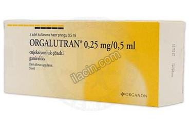 ORGALUTRAN 0,25MG/0,5 ML ENJ.COZ. 5 SIRINGA görseli