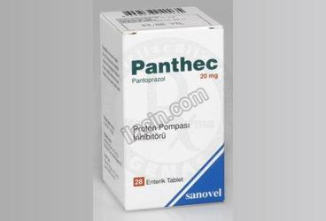 PANTHEC 20 MG 28 ENT.TABLET görseli