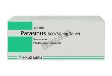 PARASINUS 500/30 MG TABLET (30 TABLET) görseli