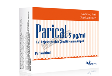 PARICAL 5 MCG/ML IV ENJEKSIYONLUK COZELTI ICEREN AMPUL 1 ML 5 AMPUL görseli